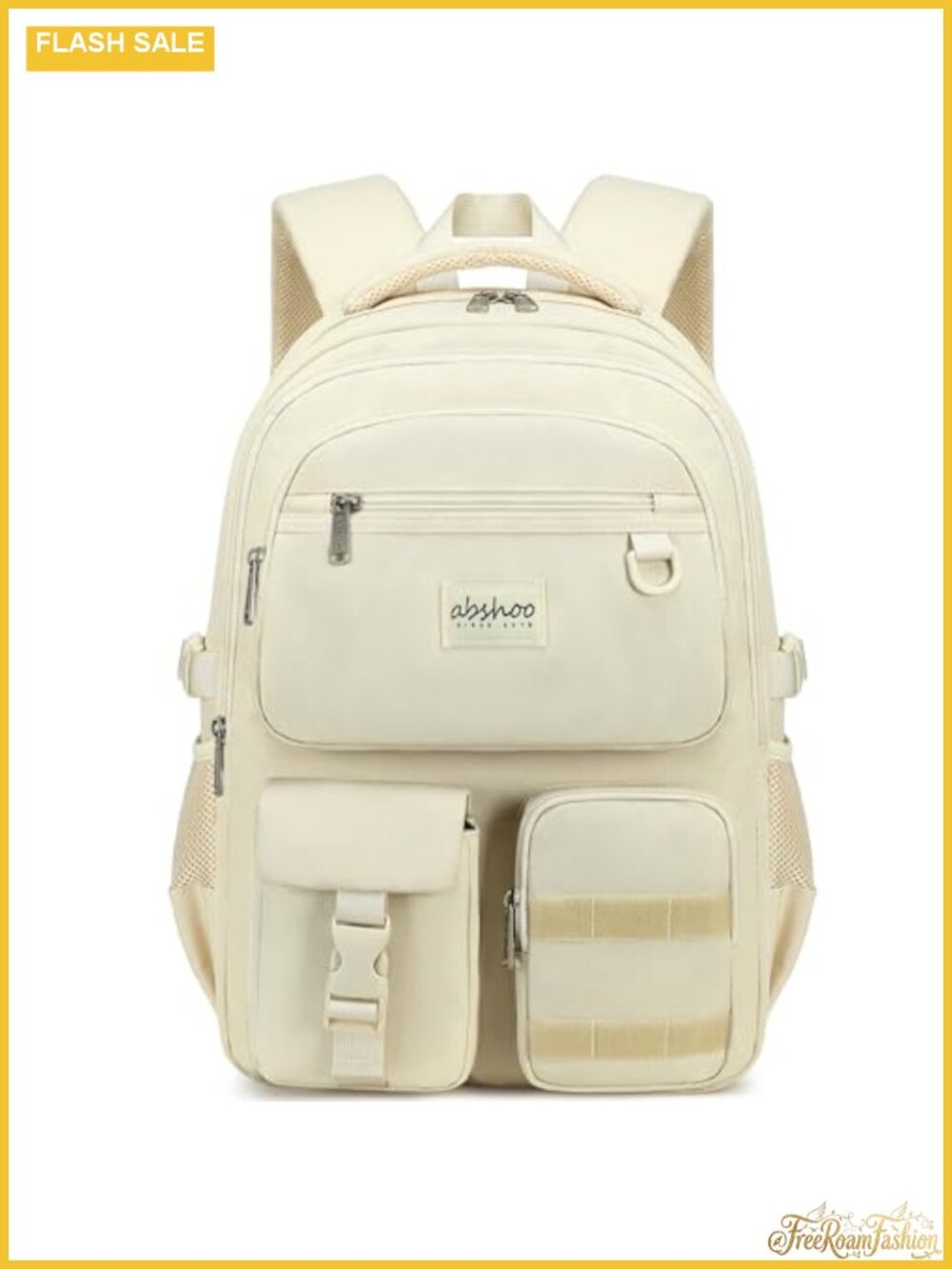Heavy Duty Laptop Backpack for School Travel Water Resistant Polyester 15.6 Inch